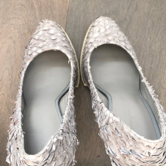 ALEXANDER WANG Textured Grey Snake Skin sz 38.5 - Picture 6 of 6
